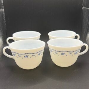 Pyrex Morning Blue Coffee/ Tea Cups